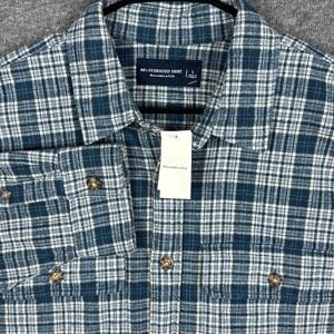 NEW Abercrombie & Fitch 90s Oversized Flannel Shirt Mens Large Plaid Button NWT